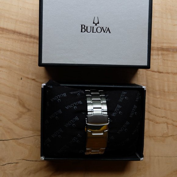 Bulova Marine Star Skeleton Automatic 21 Jewels Silver Tone Men's Watch - Picture 9 of 12